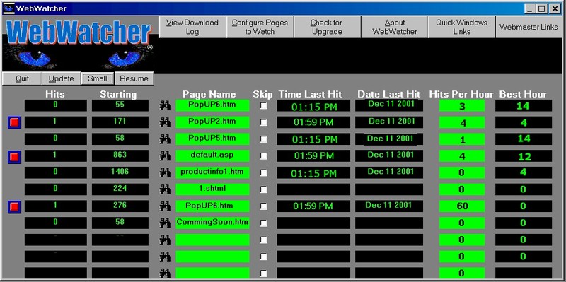WebWatcher Screenshot